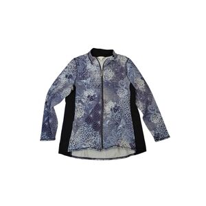 Northern Reflections Women's Blue and Black Patterned Ski Jacket